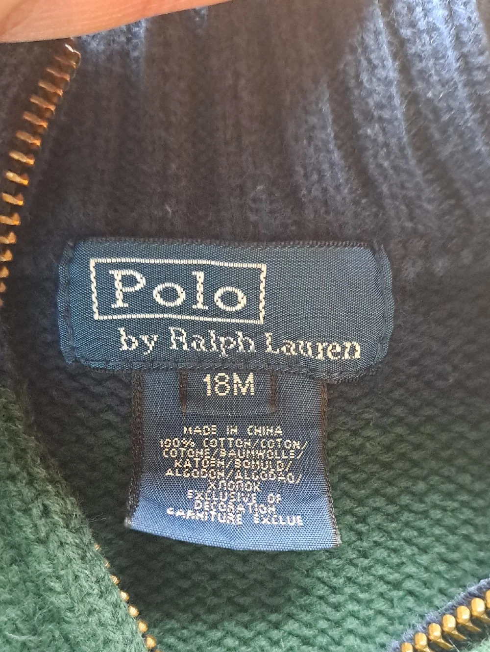 Polo Ralph Lauren Classy Chunky Knit Striped Quarter Zip 100% Cotton Sweater